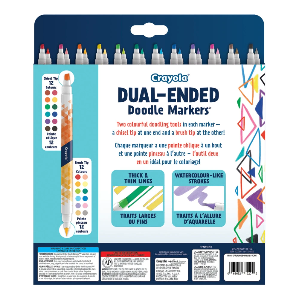 Crayola Dual-Ended Doodle Markers - 12 Pack 4 Crayola Dual-Ended Doodle Markers - 12 Pack - Image 2