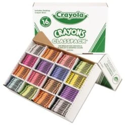 Crayola Classpack Regular Crayons, 16 Colors, 800/Box