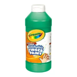 Crayola Washable Finger Paint Green 16 Oz, 3 Pack (BIN131644)