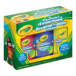 Crayola Washable Finger Paint, 3 Pack