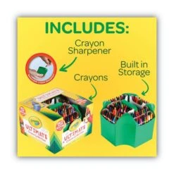 Crayola Ultimate Crayon Case, Sharpener Caddy, 152 Colors -Crayola Sales 24e023ac77e679b55f225f8314be76f37d