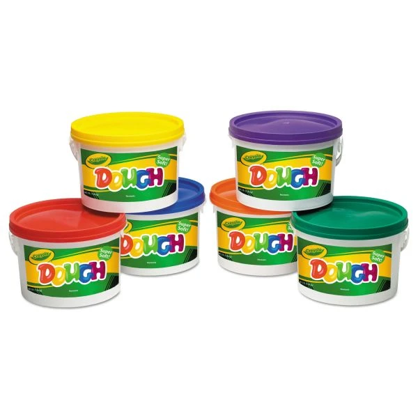 Crayola Modeling Dough Bucket, 3 Lbs, Assorted Colors, 6 Buckets/Set 4 Crayola Modeling Dough Bucket, 3 Lbs, Assorted Colors, 6 Buckets/Set - Image 2