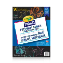 Crayola Project Premium Construction Paper - Black - 50 Sheets