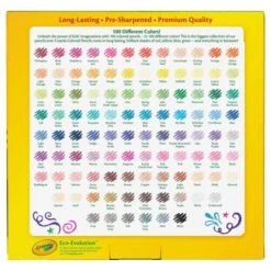 Crayola Long-Length Colored Pencil Set, 3.3 Mm, 2B (#1), Assorted Lead/Barrel Colors, 100/Pack -Crayola Sales 3c714f3bdecf9ecac07d6b738237098d5d