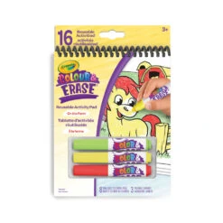 Crayola Colour & Erase Reusable Activity Pad - On The Farm