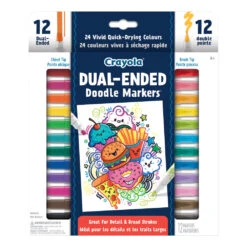 Crayola Dual-Ended Doodle Markers - 12 Pack