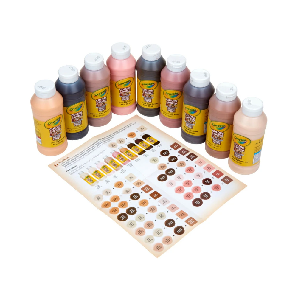 Crayola Colours Of The World Washable Paint - 8 Oz - 9 Pack 4 Crayola Colours Of The World Washable Paint - 8 Oz - 9 Pack - Image 2