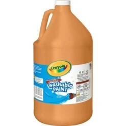 Crayola Washable Paint, Orange, 1 Gal Bottle