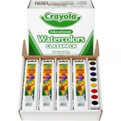 Crayola Watercolors, 8 Assorted Colors, Palette Tray, 36/Carton -Crayola Sales 62a51b9852adb524b0fe8a63793315113b