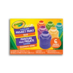 Crayola Washable Project Paint - 6 Assorted Colours