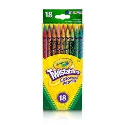 Crayola Twistables Coloured Pencils - 3 Packs Of 18 Pencils