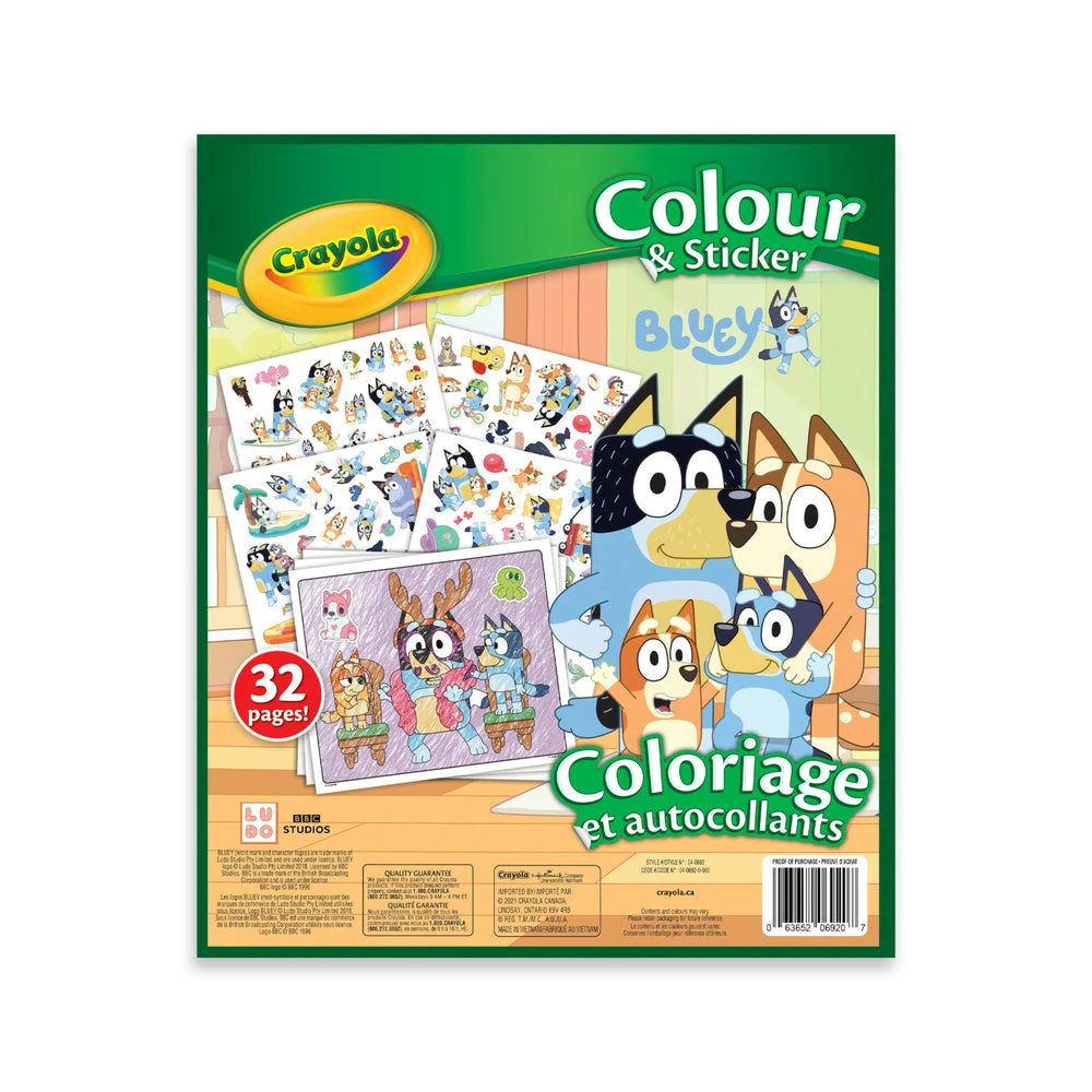 Crayola Colour & Sticker - Blue 4 Crayola Colour & Sticker - Blue - Image 2
