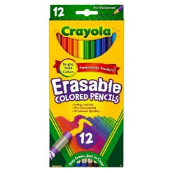 Crayola Erasable Coloured Pencils - 6 Packs Of 12 Pencils