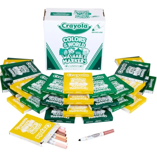 Crayola Multicultural Colors Washable Markers 3 Crayola Multicultural Colors Washable Markers