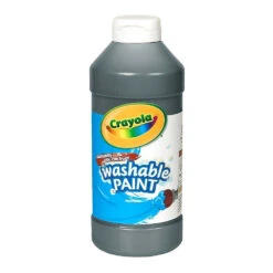 Crayola Artista II 16 Oz. Tempera Washable Paint, Black, 6 Pack