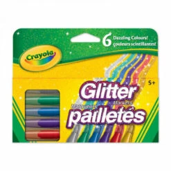 Crayola Glitter Markers, 6 Pack