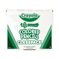 Crayola Color Pencil Classpack Set, 3.3 Mm, 2B (#1), Assorted Lead/Barrel Colors, 462/Box