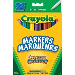 Crayola Fine Line Markers, 24 Pack