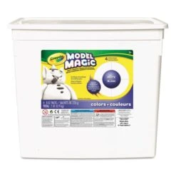 Crayola Model Magic Modeling Compound, 8 Oz Packs, 4 Packs, White, 2 Lbs