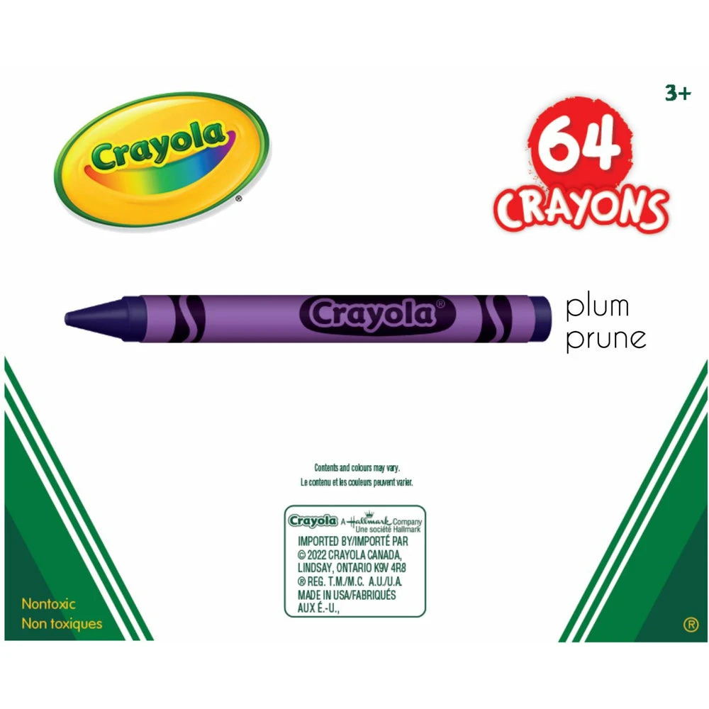 Crayola Crayons - Plum - 64 Pack 3 Crayola Crayons - Plum - 64 Pack