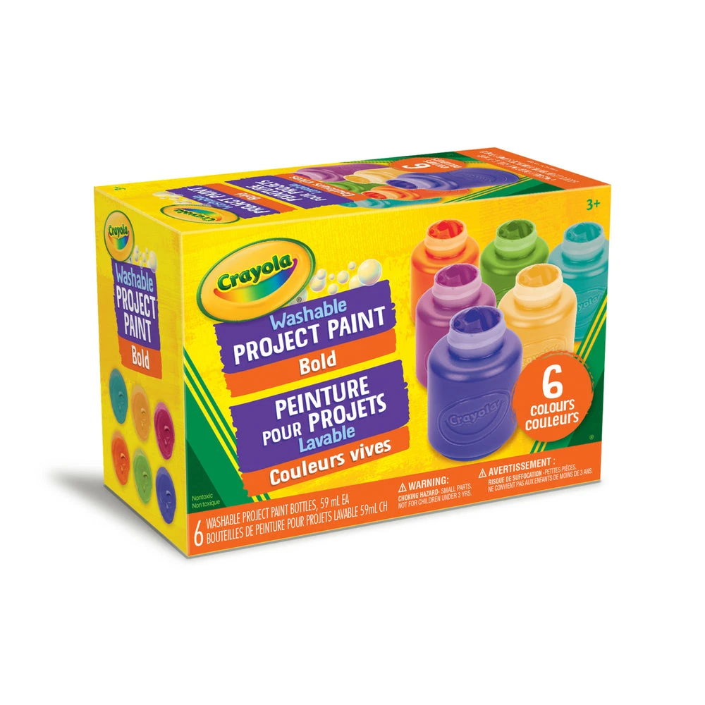 Crayola Washable Project Paint - 6 Assorted Colours 4 Crayola Washable Project Paint - 6 Assorted Colours - Image 2