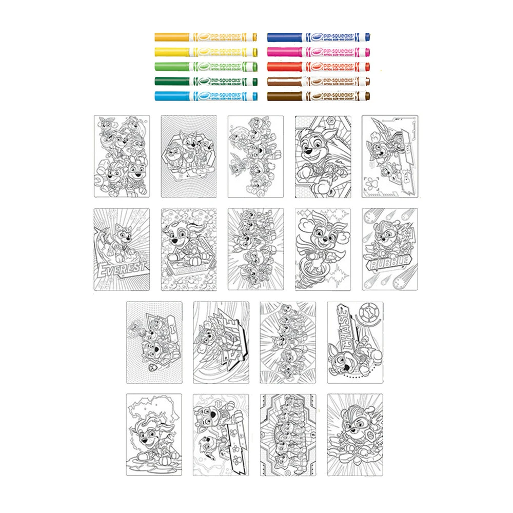 Crayola Poster Pages & Markers Set - Paw Patrol 5 Crayola Poster Pages & Markers Set - Paw Patrol - Image 3