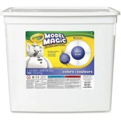 Crayola Model Magic Modeling Compound, 8 Oz Packs, 4 Packs, White, 2 Lbs -Crayola Sales 9ec87b0f1e78bf3e0bd87d629ccd5e7cce