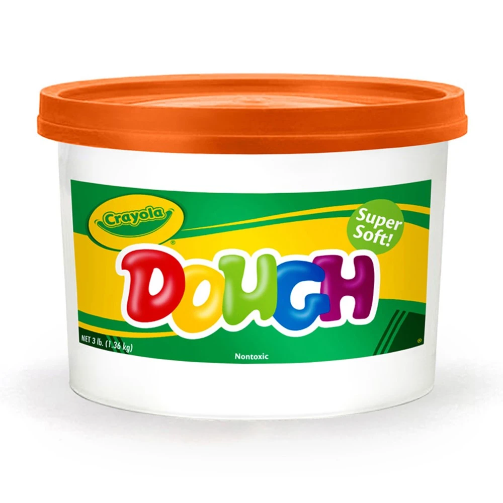 Super Soft Modeling Dough, Orange, 3 Lbs. 3 Super Soft Modeling Dough, Orange, 3 Lbs.