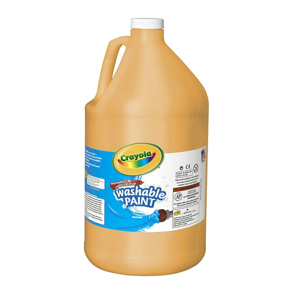 Washable Paint, Peach, Gallon 3 Washable Paint, Peach, Gallon