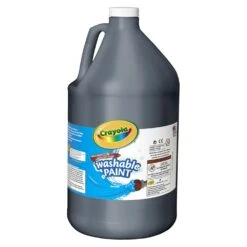 Washable Paint, Black, Gallon