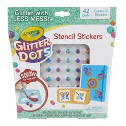 Glitter Dots Sticker Stencils