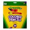 Colored Pencils, Full Length, Assorted Colors, 50 Count -Crayola Sales BIN684050 L 1