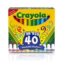 Crayola BIN587858 Crayola Wash Broad Line Marker 40Pk