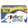 Crayola BIN588215 Fabric Marker 80Ct 10 Color Classpack, Price/EA -Crayola Sales EDR BIN588215 576 576