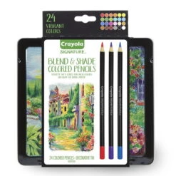 Crayola BIN682015 24Ct Blend & Shade Colored Pencils, W/Tin, Price/Pack