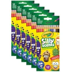 Crayola Silly Scents Colored Pencils, Sweet Scents, 12 Count, PK6