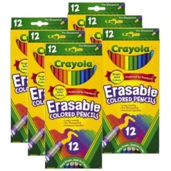 Crayola Erasable Colored Pencils, 12 Colors Per Set, 72PK