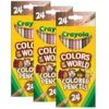 Crayola Colors Of The World Colored Pencils, 24 Colors Per Set, 72PK -Crayola Sales Educators20Resource BIN684607xx3xx0xx4d8009