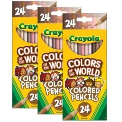 Crayola Colors Of The World Colored Pencils, 24 Colors Per Set, 72PK