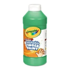 Crayola Washable Fingerpaint, Green, 16 Oz