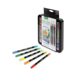Crayola Brush & Detail Dual Ended Markers, X-Fine Brush/Bullet Tip, Astd, PK16 -Crayola Sales Essendant20Inc CYO586501xx04xxef954e