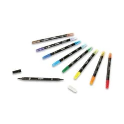 Crayola Brush & Detail Dual Ended Markers, X-Fine Brush/Bullet Tip, Astd, PK16 -Crayola Sales Essendant20Inc CYO586501xx05xx707886