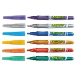 Crayola Marker, Glitter, Assorted, PK6 -Crayola Sales Essendant20Inc CYO588629xx03xxabce3e