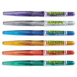 Crayola Marker, Glitter, Assorted, PK6 -Crayola Sales Essendant20Inc CYO588629xx04xx20e2ad
