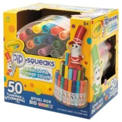 Crayola Pip-Squeaks Telescoping Marker Tower, Med Bullet Tip, Assorted, PK50 -Crayola Sales Essendant20Inc CYO588750xx06xx36373d