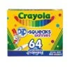 Crayola Pip-Squeaks Skinnies Washable Marker, Med Bullet Tip, Astd Color, PK64 -Crayola Sales Essendant20Inc CYO588764xx01xx8048be