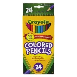 Crayola Color Pencil, Long Barrel, Assorted, PK24