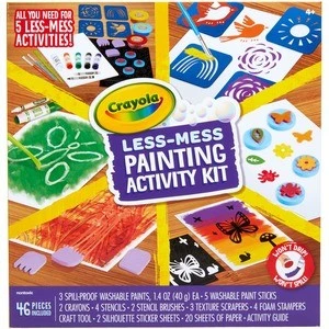 Crayola Less Mess Paint Set 3 Crayola Less Mess Paint Set