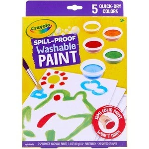Crayola Spill Proof Washable Paint Set 3 Crayola Spill Proof Washable Paint Set