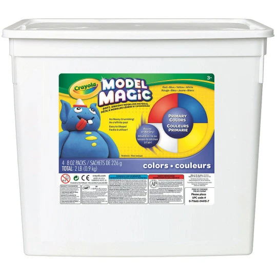 Crayola Model Magic Modeling Compound 2-lbs. - 4 Colors, Price/each 3 Crayola Model Magic Modeling Compound 2-lbs. - 4 Colors, Price/each